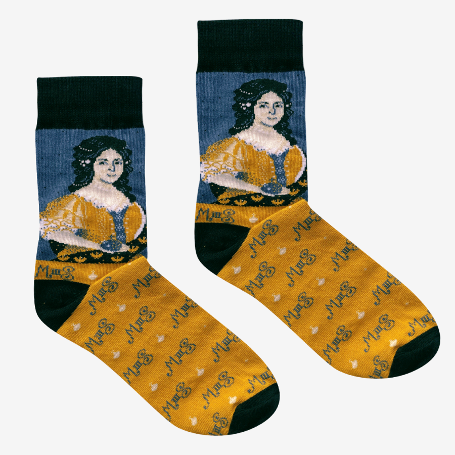 Skarpetki z wizerunkiem królowej Marii Kazimiery w rozmiarze 37-41